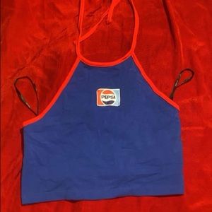 I am selling a top of Pepsi color red and blue